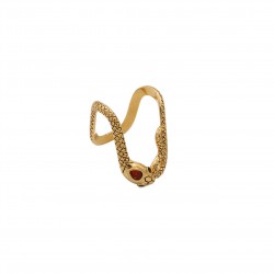 BAGUE SISSI MARIAGE GRENAT