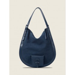 LE HOBO XL BLEU NUIT VELOURS