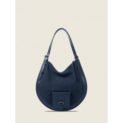 LE HOBO M BLEU NUIT VELOURS