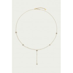 COLLIER Y CLOVER RHINESTONE