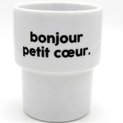 GOBELET BONJOUR PETIT COEUR