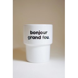GOBELET BONJOUR GRAND FOU