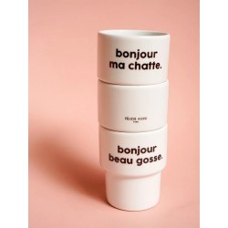 GOBELET BONJOUR MA CHATTE