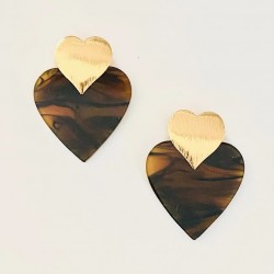 BOUCLES D'OREILLES MIA BRUNES