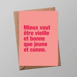 CARTE MIEUX VAUT ETRE...