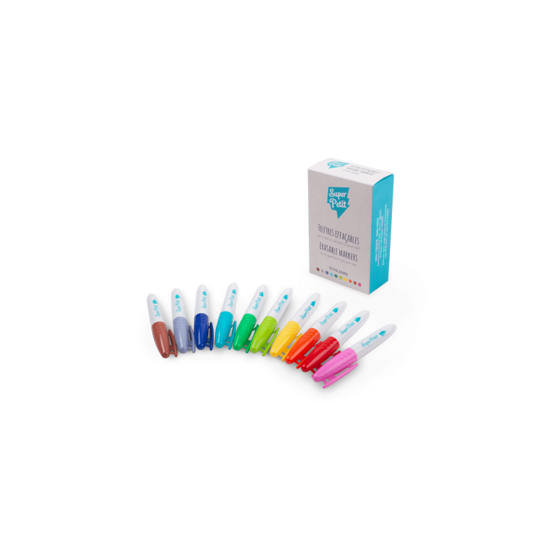 10 FEUTRES EFFACABLES