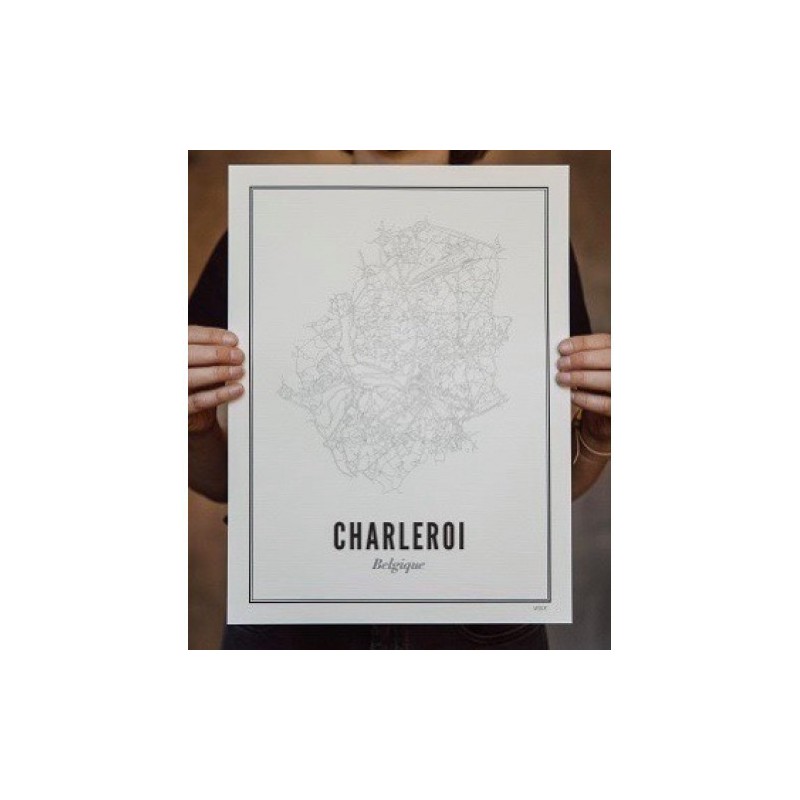 AFFICHE CHARLEROI CITY 30X40