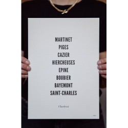 AFFICHE CHARLEROI CITY TYPO 21X30