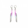 BOUCLES D'OREILLES KIDS 3D2 ARGENTEES IRISEES