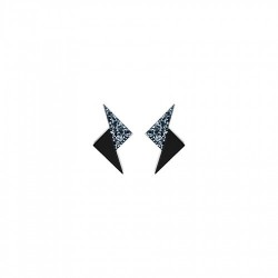 BOUCLES D'OREILLES LIGHT NOIR PAILLETTES