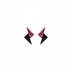 BOUCLES D'OREILLES LIGHT ROSE PAILLETTES