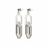 BOUCLES D'OREILLES LINK DUO ARGENT