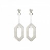 BOUCLES D'OREILLES LINK DUO ARGENT