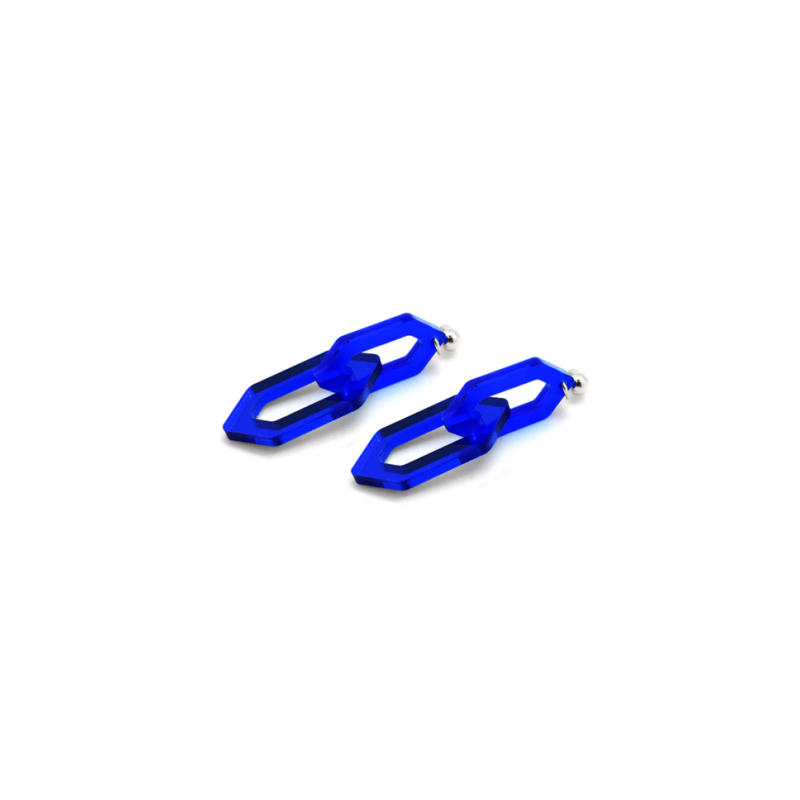BOUCLES D'OREILLES LINK DUO BLEU