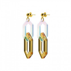 BOUCLES D'OREILLES LINK DUO DOREES