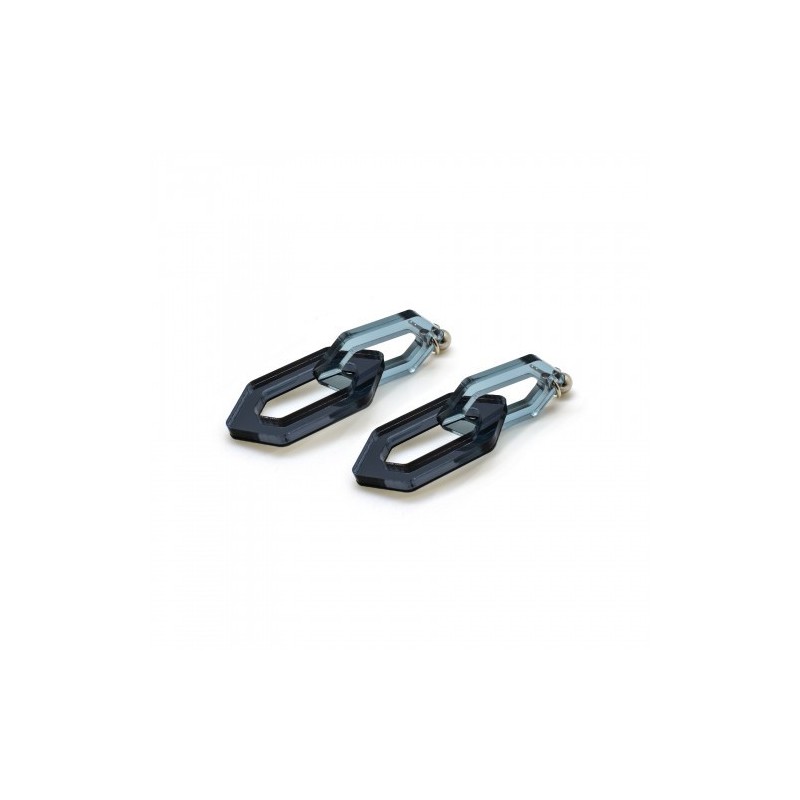 BOUCLES D'OREILLES LINK DUO PETROLE