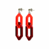 BOUCLES D'OREILLES LINK DUO ROUGE