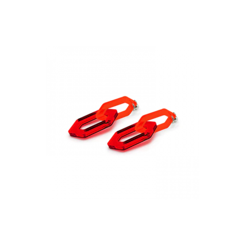 BOUCLES D'OREILLES LINK DUO ROUGE