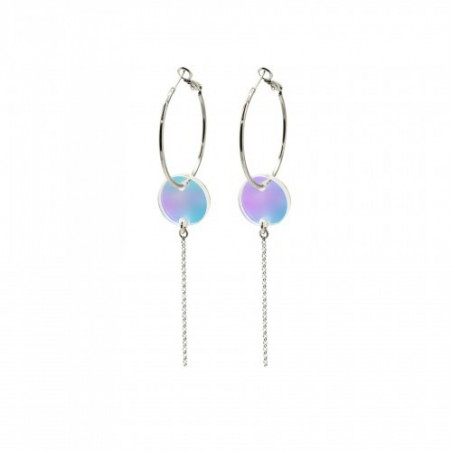 BOUCLES D'OREILLES MOON ARGENT IRISE
