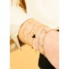 BRACELET DORE COEUR NOIR