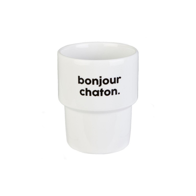 GOBELET BONJOUR CHATON