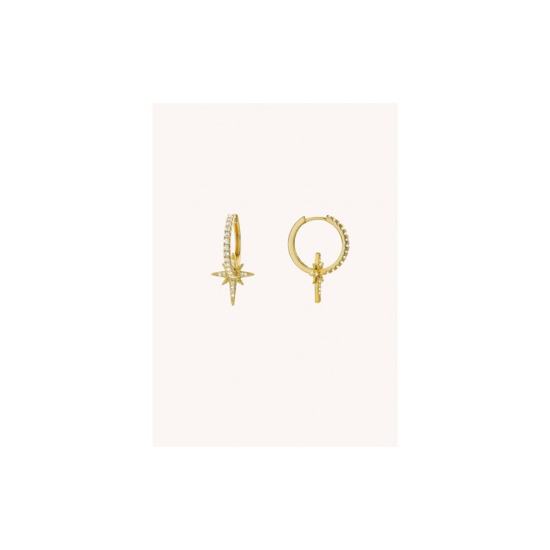 BOUCLES D'OREILLES DOREES DIWALI HOOPS