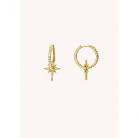 BOUCLES D'OREILLES DOREES DIWALI HOOPS