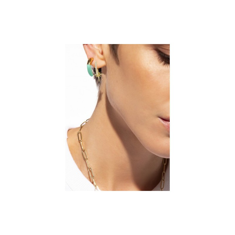 BOUCLES D'OREILLES DOREES DIWALI HOOPS