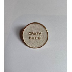 PIN'S CRAZY BITCH PAILLETTES