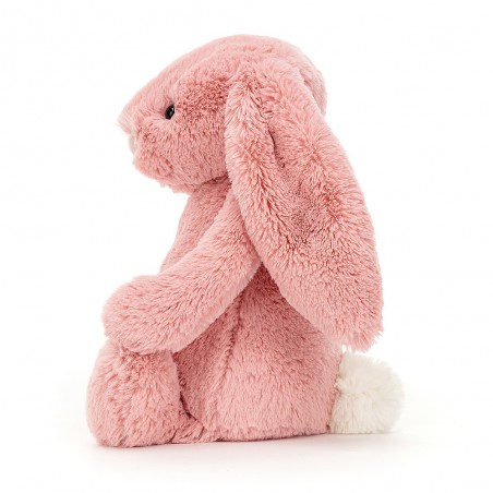 Peluche lapin rose médium