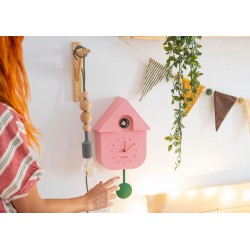 HORLOGE COUCOU ROSE