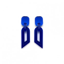 BOUCLES D'OREILLES CANDLE BLEU