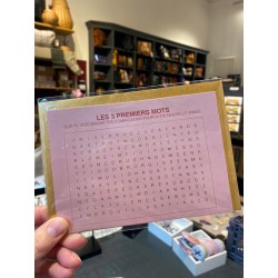 CARTE + ENVELOPPE LES 3...